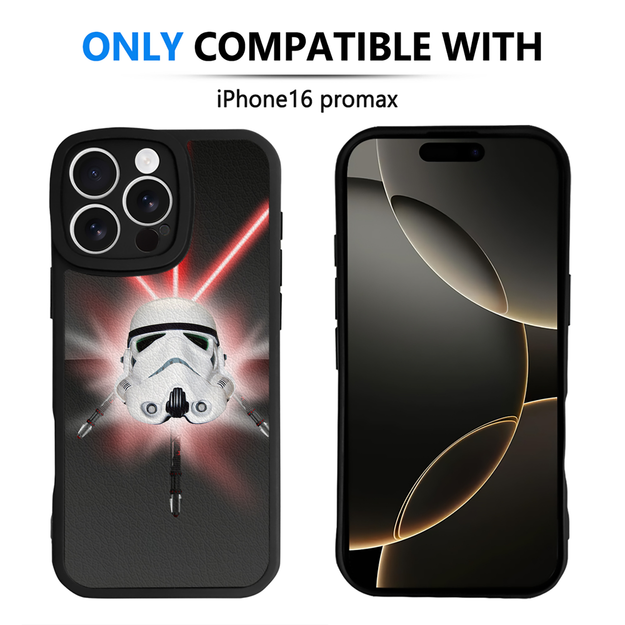 （画像用） スター・ウォーズ Star Wars 【iPhone 16シリーズ対応】シリコンスマホケース（レザー調） 材質：シリコン
